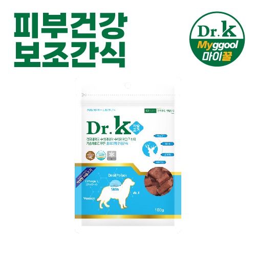 프리미엄 저지방 피부건강 보조간식 Dr.K 사슴고기